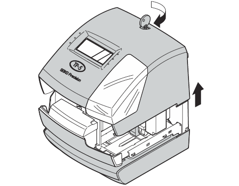 Seiko TP-5 Time Clock (unlock top cover)