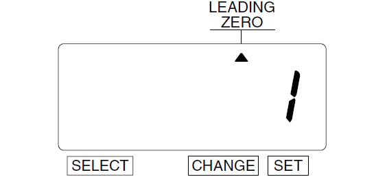 Seiko TP-5 Time Clock (change leading zero style - step 2)