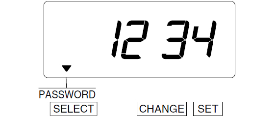 Seiko TP-5 Time Clock (change password - step 7)