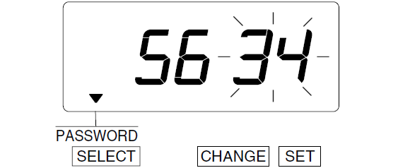 Seiko TP-5 Time Clock (change password - step 9)