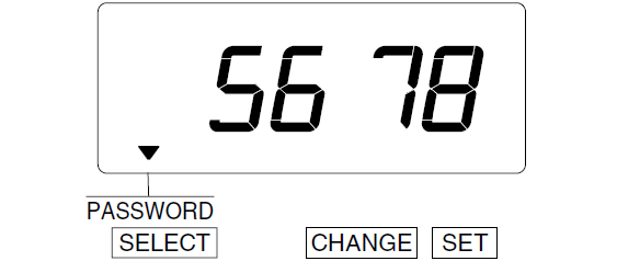 Seiko TP-5 Time Clock (change password - step 9a)