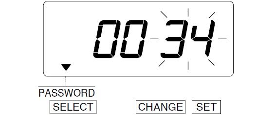 Seiko TP-5 Time Clock (delete password - step 9)